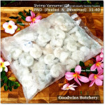 Shrimp prawn udang IQF VANNAMEI PND (Peeled & Deveined) 31-40 price/pack 1kg +/-64pcs